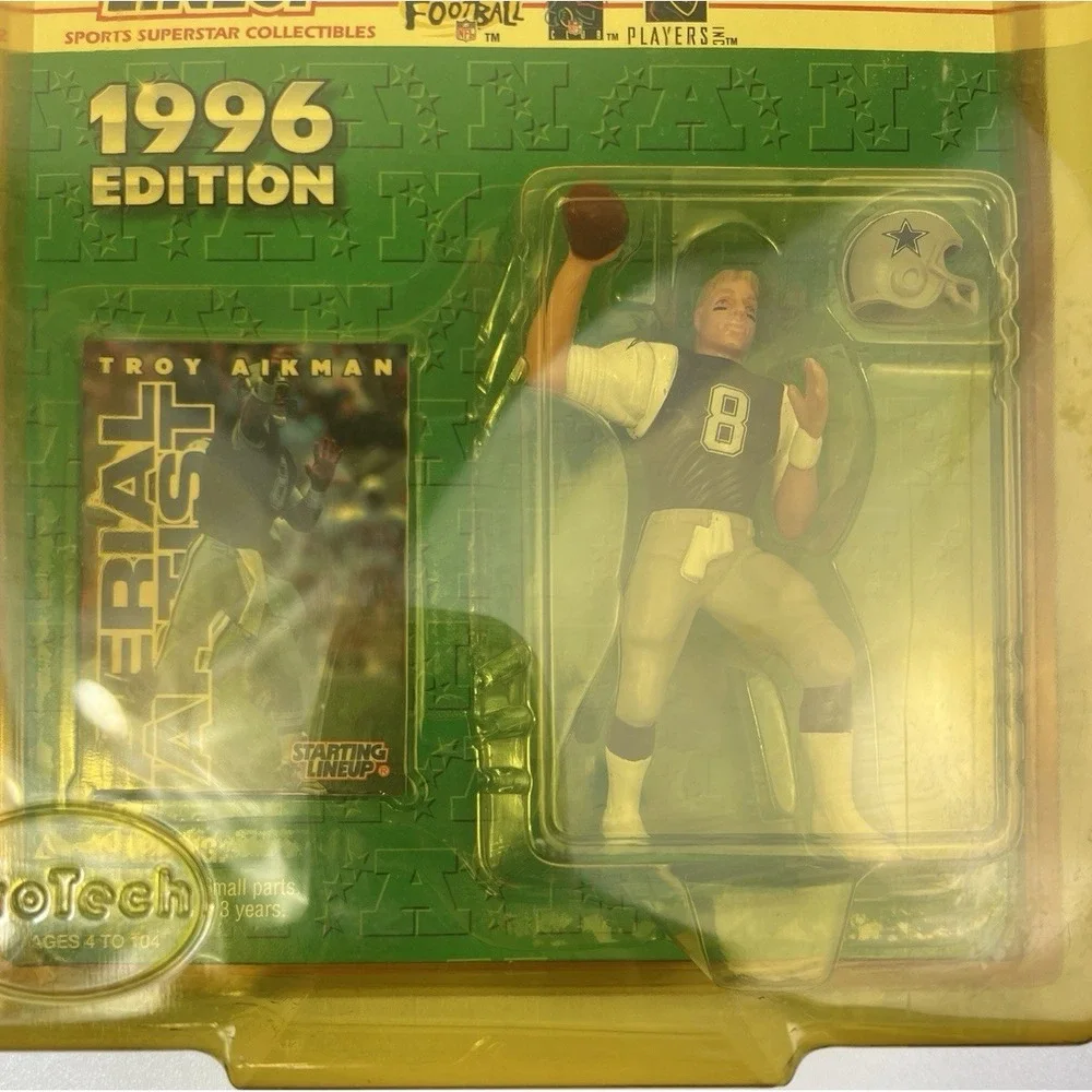 1996 Starting LineUp Troy Aikman Dallas Cowboys 8 NFL Greats Hall Of Fame